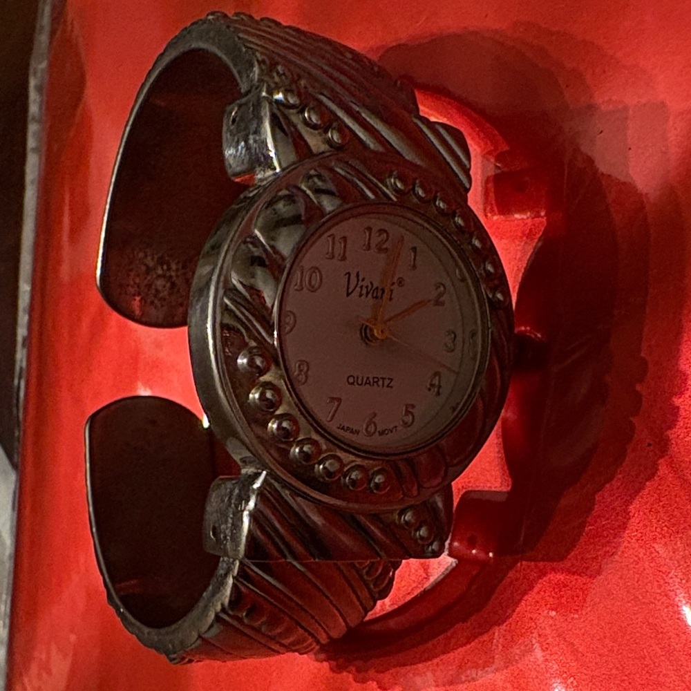 Vivani Silver Cuff Watch